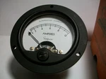 Simpson 1950'S Electronics Round Panel 0-10 Amperes Ammeter With Box Nos. Fixed Price $9.95.