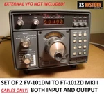 Yaesu FV-101DM External Vfo Connecting Cables For FT-101ZD Mkiii Only. Set Of 2!. Fixed Price $85.00.