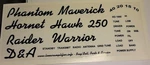 Restoration Label Set For D&a Linear Amplifiers Maverick, Phantom,warrior More. Fixed Price $14.99.