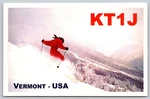 KT1J Qsl Postcard Vermont Skiing Henry Ingwersen Ham Radio 2004 A393. Fixed Price $12.95.