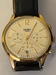 British Design Henry Of London Quartz Chronograph Date WATCH-39MM Case. Fixed Price $115.09.