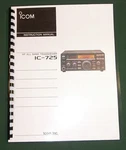 Icom IC-725 Instruction Manual Premium Card Stock Covers & 32LB Paper!. Fixed Price $23.00.