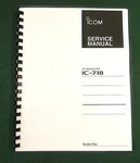 Icom IC-718 Service Manual: W/11X17" Color Board Layouts & 11X30" Diagrams. Fixed Price $31.00.