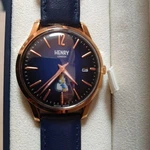 Henry London Peter Rabbit Watch Navy Leather Rose Gold Case New Warranty. Fixed Price $209.50.