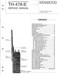 Genuine Original Kenwood TH-47A 440 Mhz Fm Handheld Transceiver Service Manual. Fixed Price $14.99.