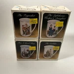 Norman Rockwell Museum 1982 Coffee Mug Collector Set 4 New In Box Nos. Fixed Price $20.00.