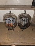 2 Vintage Used Western Electric 701A Transmitting Air Cooled Tetrode Pulls. Fixed Price $124.99.