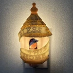 Ibis And Orchid Design Bless This Home Bird In House Night Light. Fixed Price $32.00.