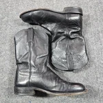 Lucchese Boots Mens Size 10D Black Leather Lonestar Roper Western Cowboy M1010C. Fixed Price $179.88.