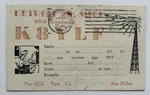 Vintage Ham Radio Qsl Card K8YLF Detroit Mi Project Mercury Stamp C9. Fixed Price $7.95.