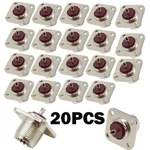 20PCS Uhf Female Jack Solder SO-239 4-HOLE Panel Chassis Mount Coax Rf Connector. Fixed Price $18.49.