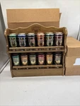 Watkins Wood Spice Rack 12 Collector Tins Vintage 1987 Original Boxes Unused. Fixed Price $78.50.