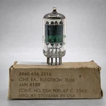 Nos Sylvania Jhs 6189/12AU7WA/O Getter/maxi Preamp Tested. Fixed Price $16.00.