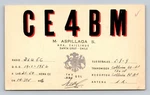 Ham Radio Qsl CE4BM Chile 1952 Collins Transmitter Receiver. Fixed Price $16.99.