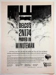Vintage 1960S Delco 2N174 Transistor Minuteman Missile Magazine Ad Ephemera. Fixed Price $13.50.