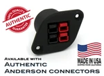 Quad 2X2 Panel Mount Adapter For Anderson Powerpole PP15/30/45, Carbon Composite. Fixed Price $14.00.