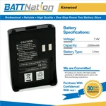7.4V 2000MAH Li-ion Battery For Kenwood PB-42, PB-42L, PB-42LI, TH-F6, TH-F6A. Fixed Price $30.00.