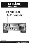 Uniden BC9000XLT Instructions Operating Manual User Guide Coil Bound 58 Pages. Fixed Price $18.95.
