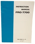 Rare Yaesu FRG-7700 Receiver Original Instruction Manual With 11 X 17"SCHEMATICS. Fixed Price $37.95.