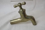 Nos Vintage Cast Brass Barrel Water Spigot Nozzle Faucet Handle INV#HH81B. Fixed Price $28.00.