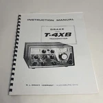 Drake T-4XB Ham Radio Transmitter Instruction Manual (original). Fixed Price $13.99.