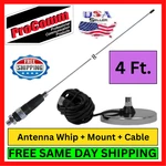 Procomm JBC112-4800 Ss Whip 48" Mag Mount RG58 Cable Cb Antenna Kit Radio Ham. Fixed Price $57.95.
