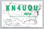 Ham Radio Qsl/qso KN4UQU W4HTD Louisville Kentucky Usa 1958 Eldico S-40A 40M Cw. Fixed Price $16.99.