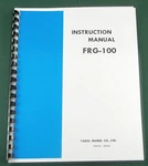 Yaesu FRG-100 Instruction Manual: Comb Bound & Protective Covers. Fixed Price $23.00.