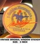 Golden Horseshoe Mustang Association - Vintage Original Window Decal Sticker. Fixed Price $9.42.