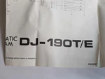 Alinco DJ-190T/E DH-190E Circuit Schematic Diagram Paper Copy. Fixed Price $15.00.
