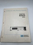 Hp 8600A Digital Marker Operating And Service Manual. Fixed Price $19.99.