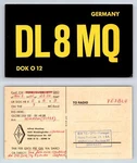 Ham Radio Qsl Qso Postcard DL8MQ, Dortmund, Nrw, Germany. Fixed Price $16.99.