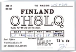 Vintage 1992 Finland OH8LQ Qsl Card Amateur Radio Oulainen Ham A385. Fixed Price $11.95.