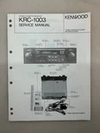 Kenwood KRC-1003 Original Service Manual Free Shipping. Fixed Price $14.00.