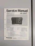 Panasonic RF-2800 Fm/am/sw Five Bands Receiver Service Manual D-5897. Fixed Price $54.95.