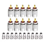 10X Nickel Plated PL259 Connectors For Coax Cable Soldered Center Conductor. Fixed Price $14.87.
