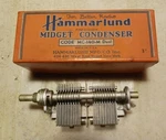 Hammarlund Shortwave Midget Condenser Code MC-140-M Dual- Air Tuner Nos In Box. Fixed Price $69.95.