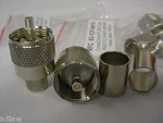10 PL-259 Crimp Connectors For LMR-400 RFC-400, 8214 9913 RG-8 RG-213 RG-11. Fixed Price $32.00.