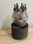 Vintage JAN-5736 Transmitting Tube Power Triode Copper Fin Frankenstein Dumont. Fixed Price $74.99.