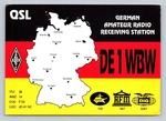 Ham Radio Qsl DE1WBW Germany 1994 Yaesu FR101D Logwire Antenna. Fixed Price $16.99.