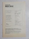 Astro Mach 200 Linear Amp, Puts Radio, Schematic Diagram And Parts List. Fixed Price $15.00.
