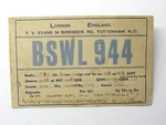 Radio Station Card London England 1939 Wwii Era Posted Tottenham Bswl 944. Fixed Price $14.99.
