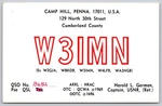 1980 Qsl Card W3IMN Camp Hill Pa Amateur Radio WA9UYJ Contact Harold German A23. Fixed Price $14.20.