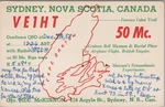 Amateur Ham Radio Qsl Postcard VE1HT Hec Mckinnon 1958 Sydney Nova Scotia. Fixed Price $9.65.