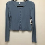 Bp Womens Blue Mirage Button Up Shirt Long Sleeve Stretch New. Fixed Price $5.95.