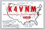 Ham Radio Qsl K9MAF 1962 Russellville Alabama Eico 730 Mod. Fixed Price $16.99.