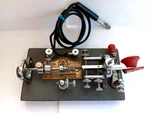 Vibroplex Red Lightning Bug Sn 208891 Original, Double Lever, Telegraph Key. Fixed Price $125.00.