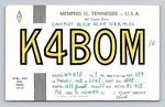 Ham Radio Qsl/qso K4BOM W4HTD Memphis Tn Usa 1958 Vintage Arrl BC-455. Fixed Price $16.99.