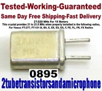 27.020 Mhz Crystal For 101 Bs Es Ex Fe Fx FT-277 Radio ( 15 Meter ). Fixed Price $14.75.