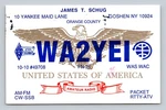 Ham Radio Qsl WA2YEI Goshen Ny Usa 1995 Icom IC-202S Yagi Antenna. Fixed Price $15.99.